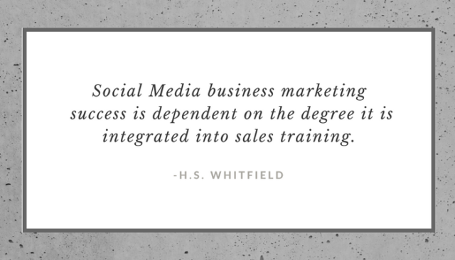Social Media Small Business Sucess quote