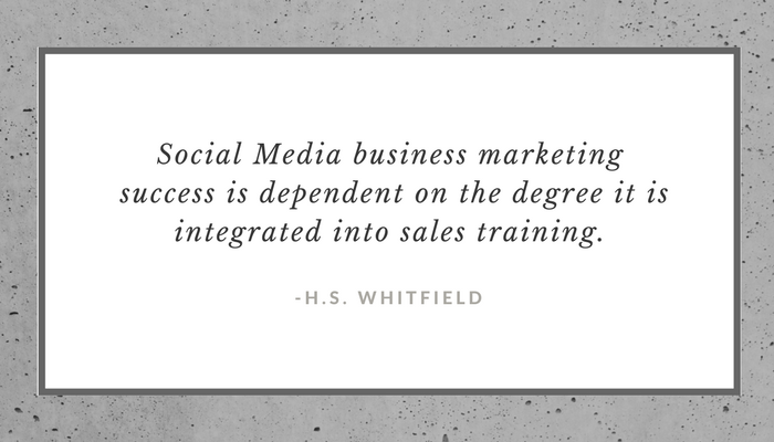 Social Media Small Business Sucess quote